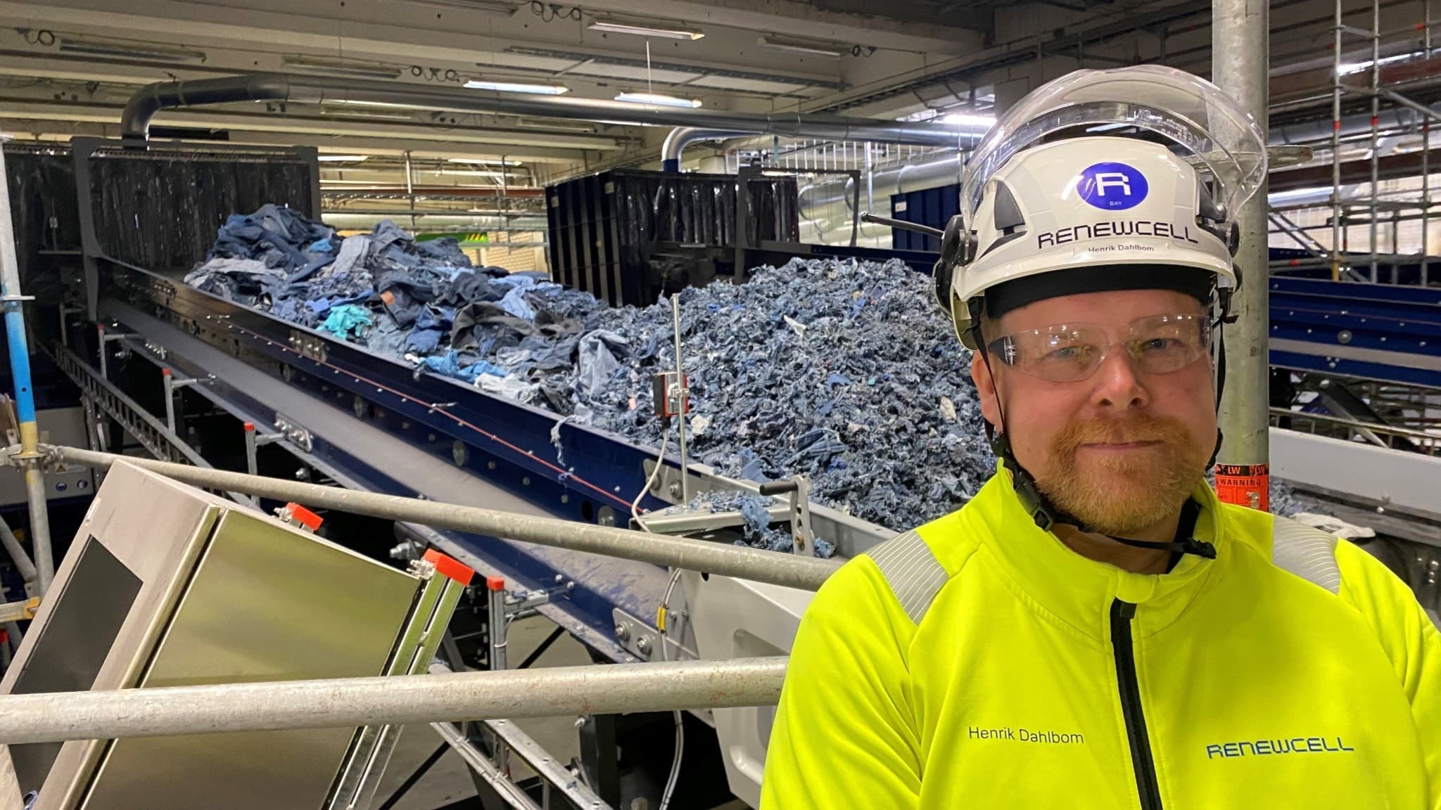 Henrik Dahlbom platschef på Renewcell i Sundsvall.