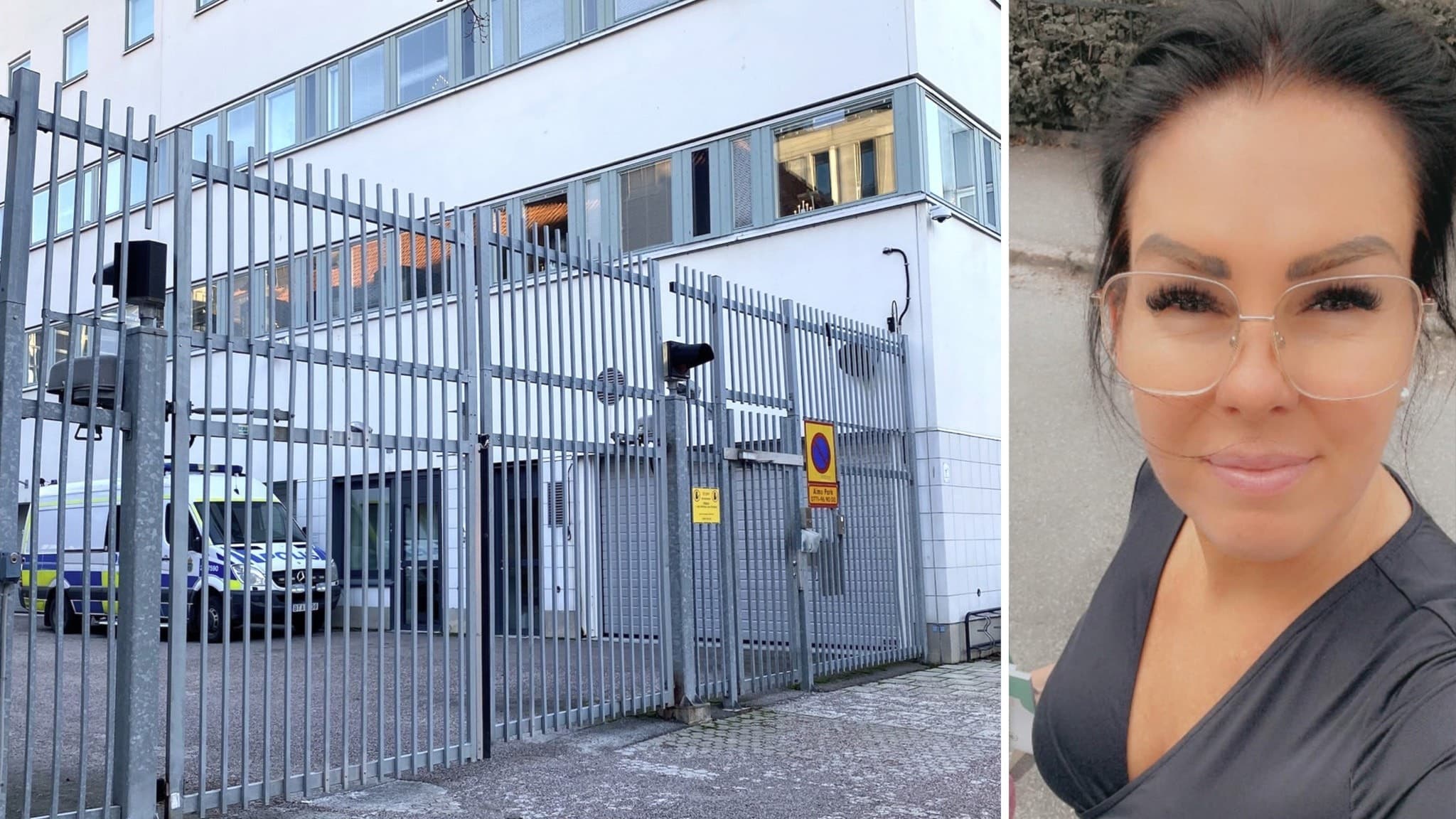 Bild på ett häkte och barnrättsorganisationens BUFFFs verksamhetsledare Camilla Rääf. 