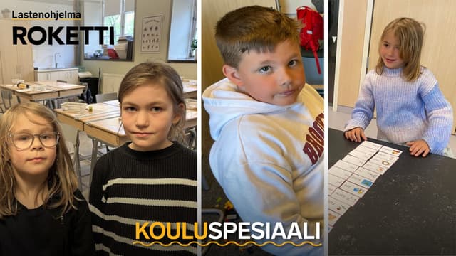 Ossian, Martta, Aaron ja Amra ovat mukana lastenohjelma Roketissa!
