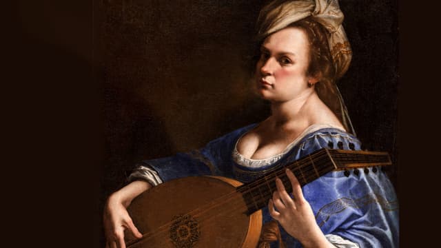 Self-Portrait as a Lute Player, 1615–1617, av Artemisia Gentileschi 