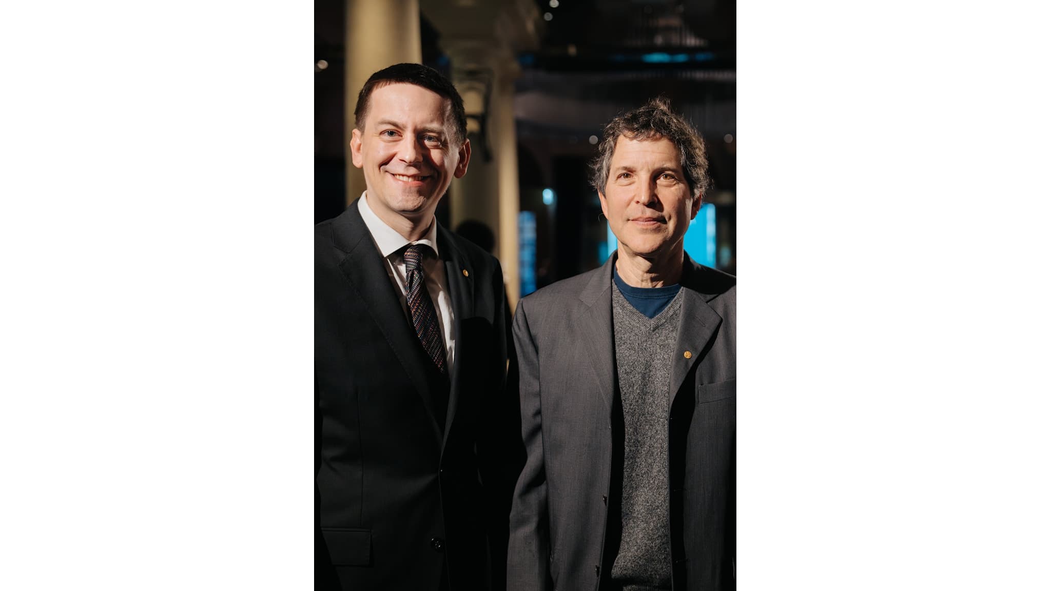 John Jumper och David Baker. © Nobel Prize Outreach. Photo: Clément Morin 